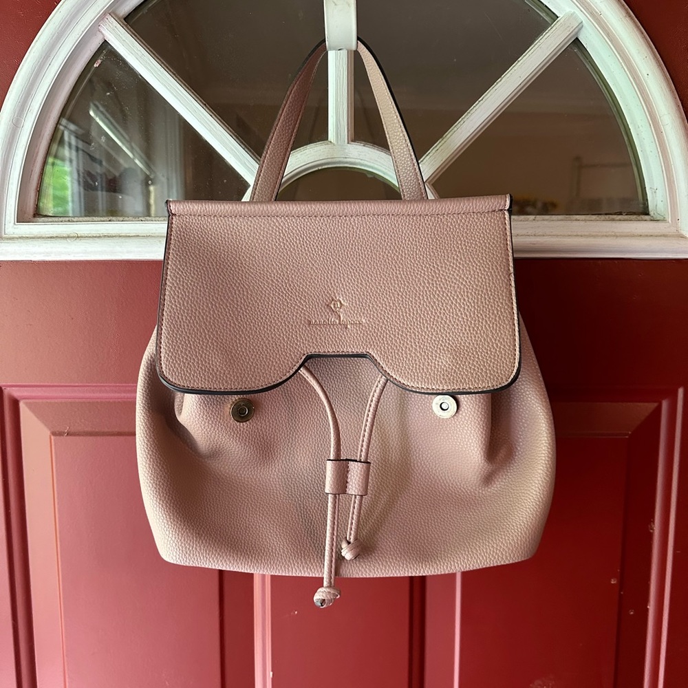 Nanette Lepore Dusty Rose Convertible Backpack Bag Purse